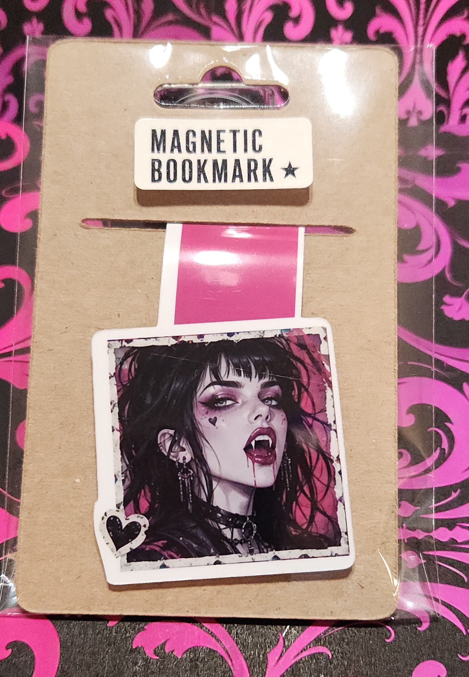 Vampire Portrait magnetic bookmark from the Bite Me collection