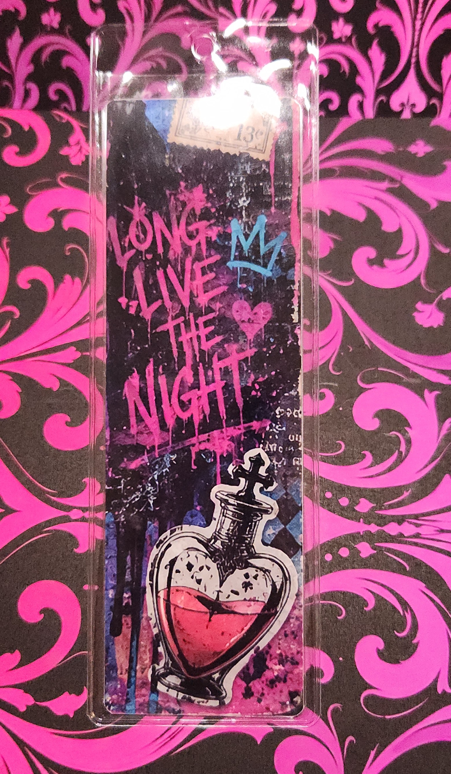 Long Live the Night standard bookmark from the Bite Me collection