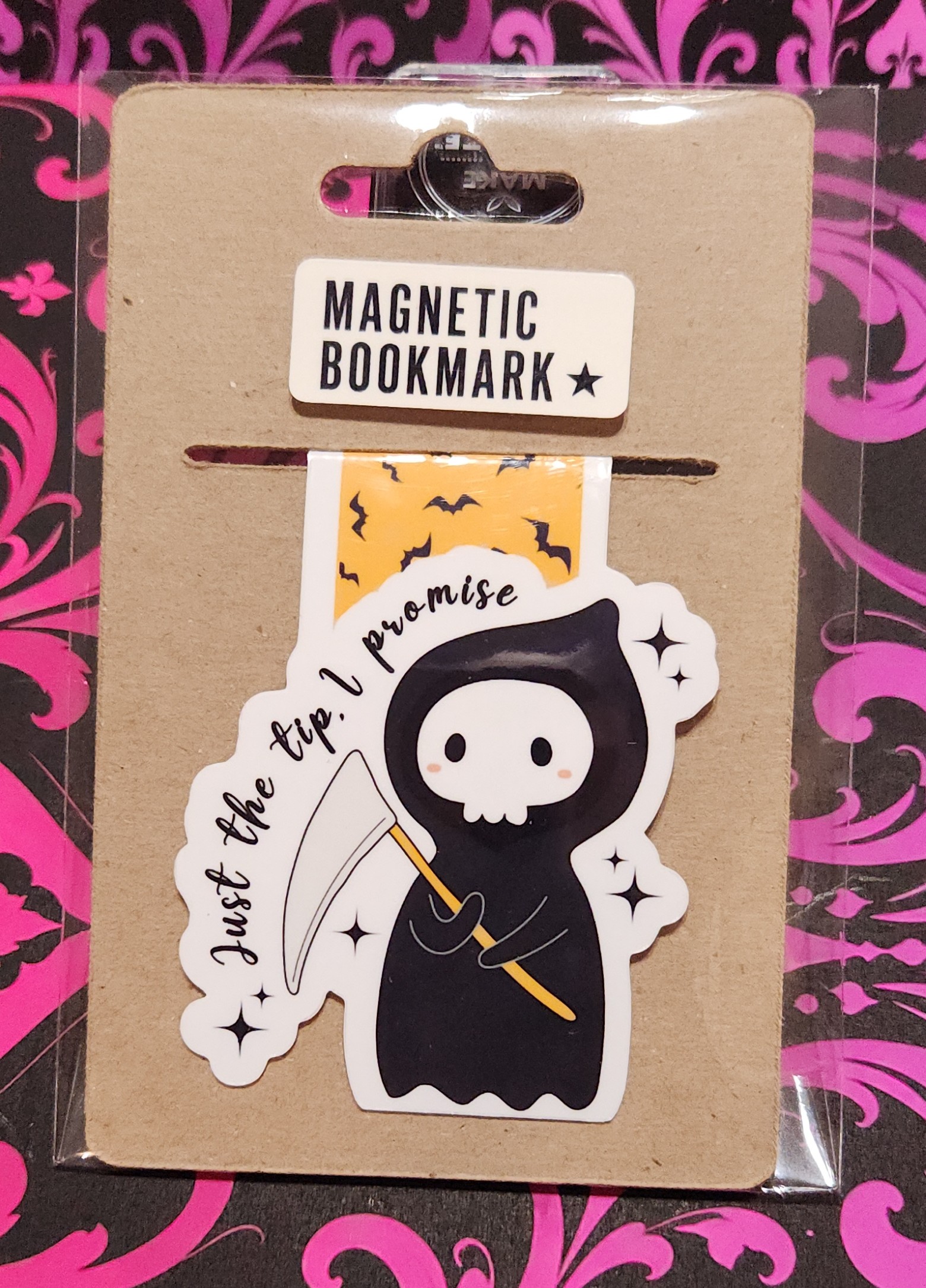 Just the Tip, I Promise magnetic bookmark from the Scream Queen collection