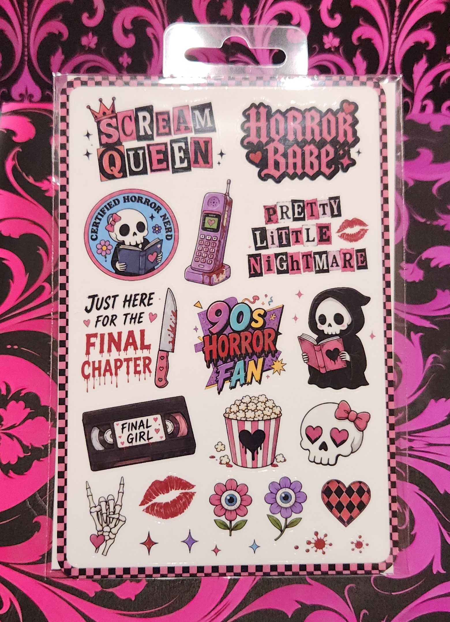 Scream Queen Sticker Sheet sticker sheet from the Scream Queen collection
