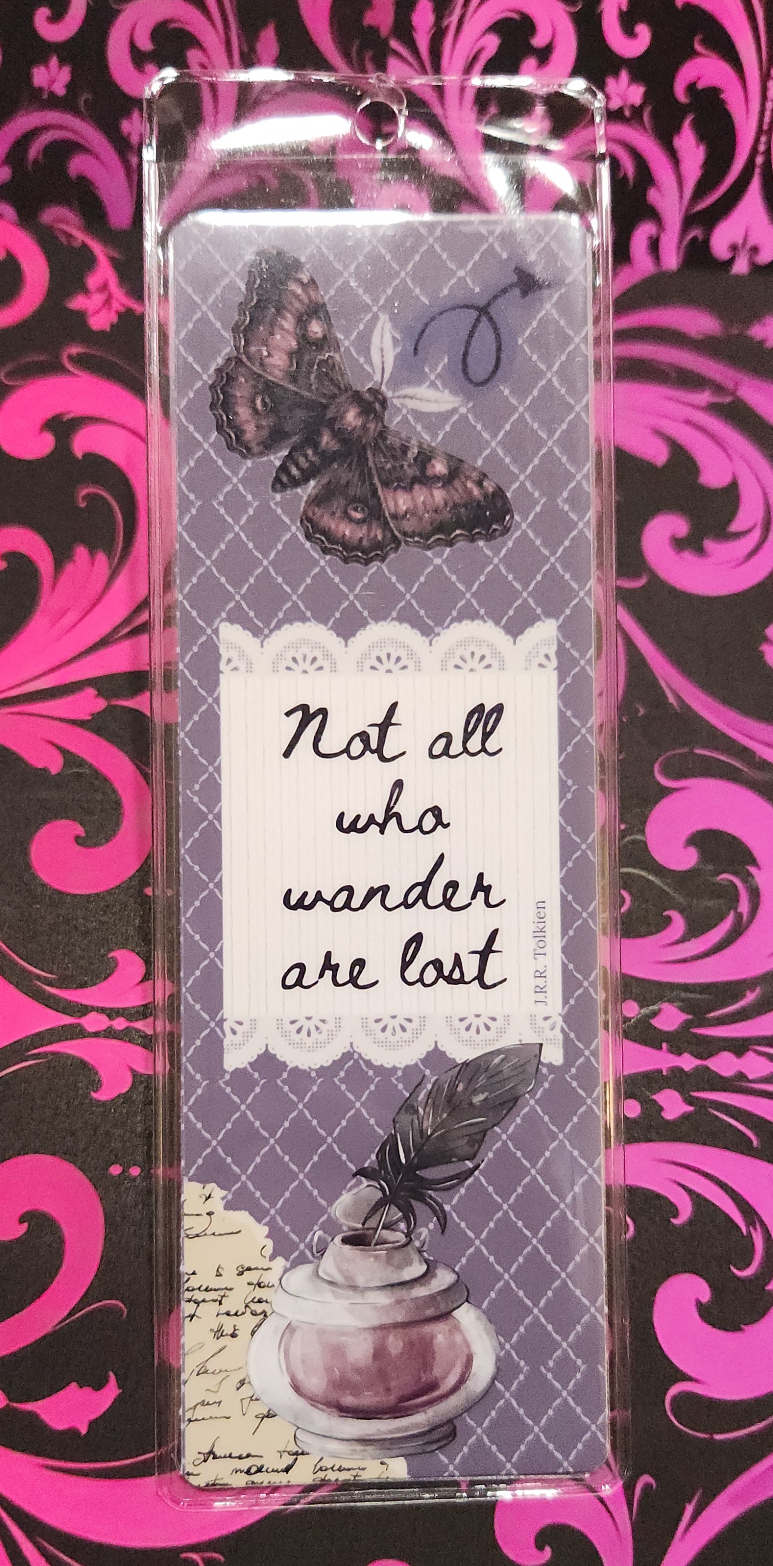 Not All Who Wander Are Lost standard bookmark from the Midnight Writers collection
