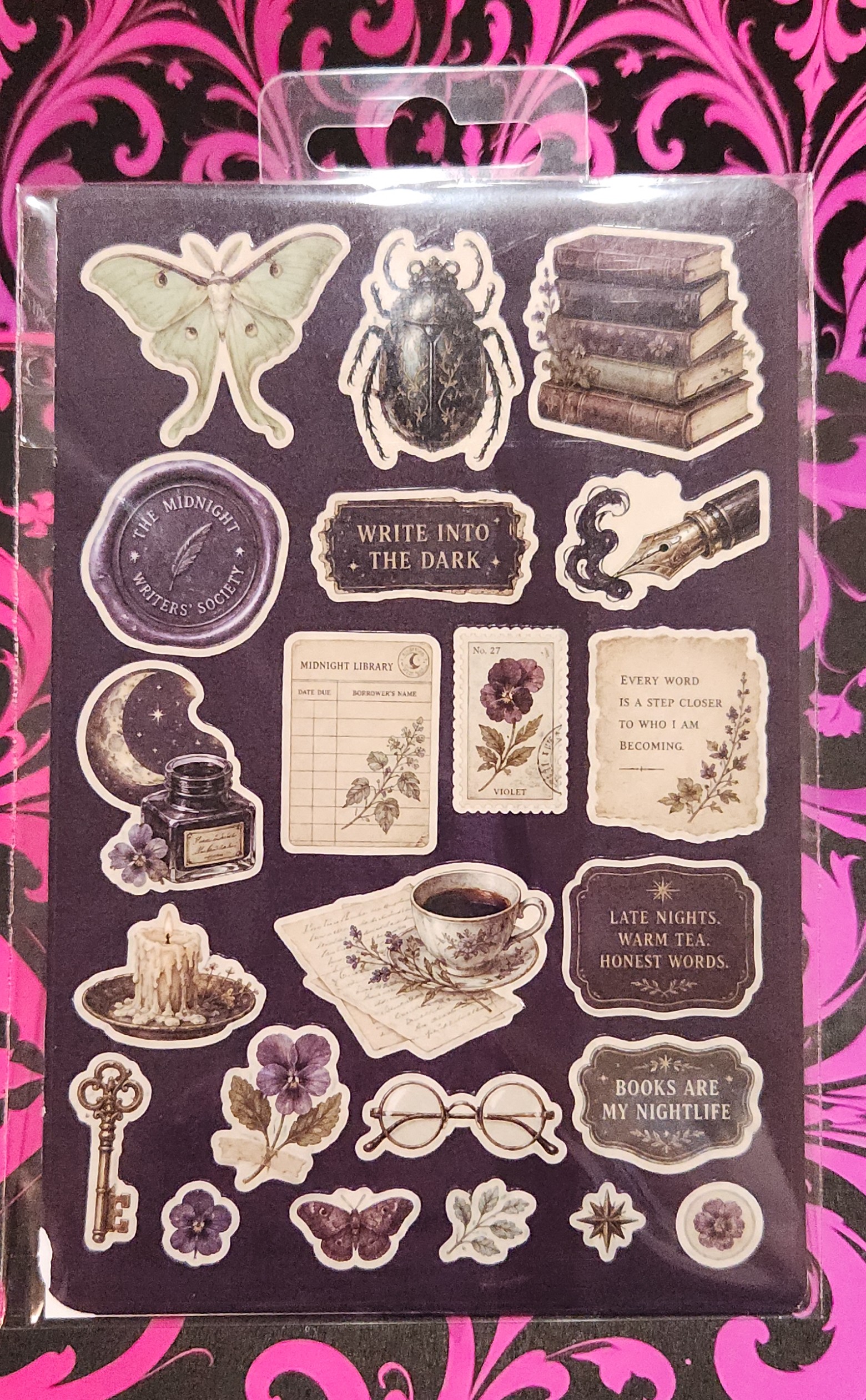 Midnight Writers Sticker Sheet sticker sheet from the Midnight Writers collection