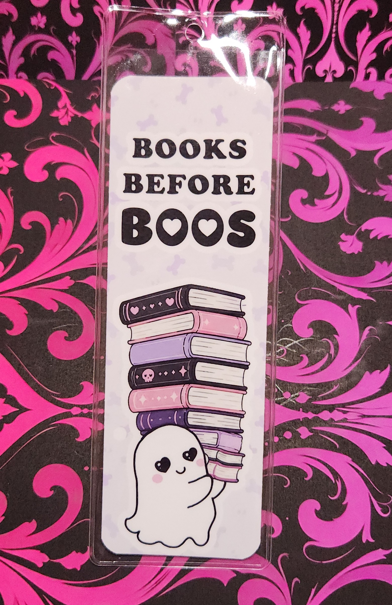 Books Before Boos standard bookmark from the Spookie Cutie collection