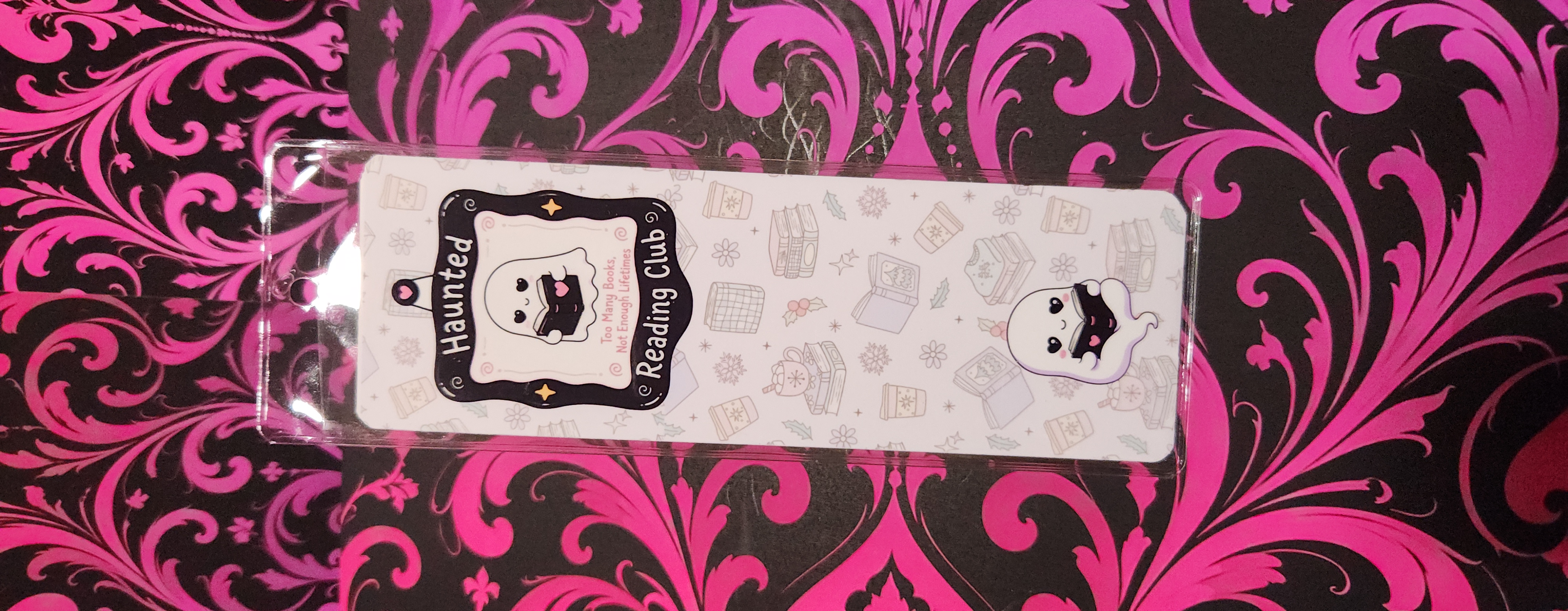 Haunted Reading Club standard bookmark from the Spookie Cutie collection